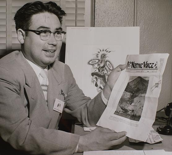 President of the Anchorage Camp of the Alaska Native Brotherhood Miles Brandon