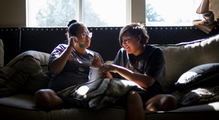 Tiana Antoine with Her Daughter Mar'rah Friedlander