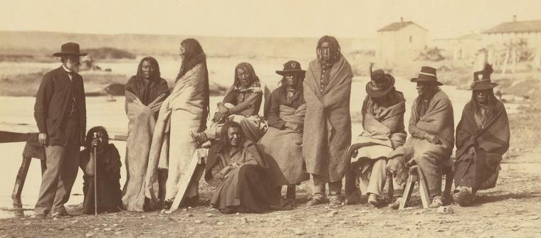 Apsáalooke (Crow/Absaroke) chiefs who signed the Treaty of 1868 with the U.S. government at Fort Laramie, Wyoming