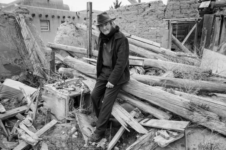 Victor David López in the Ruins of a Colonial Building