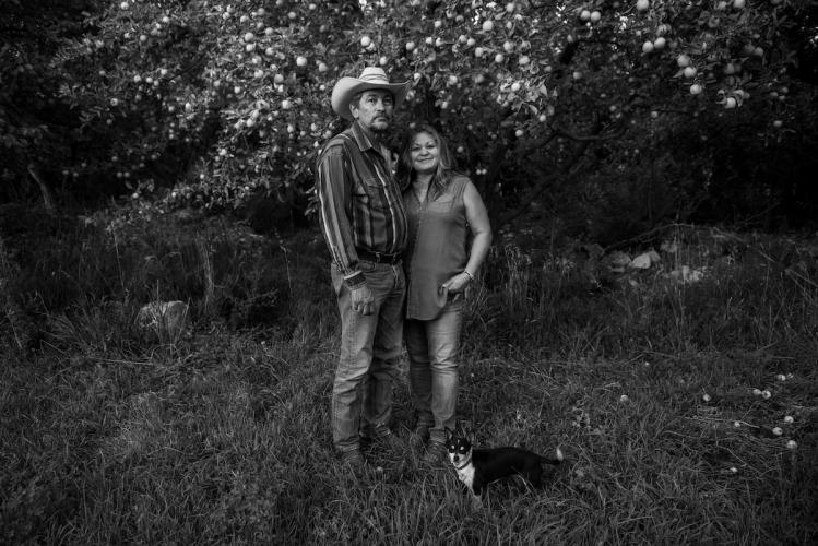 Virgil and Isabel Trujillo in Their Family Apple Orchard