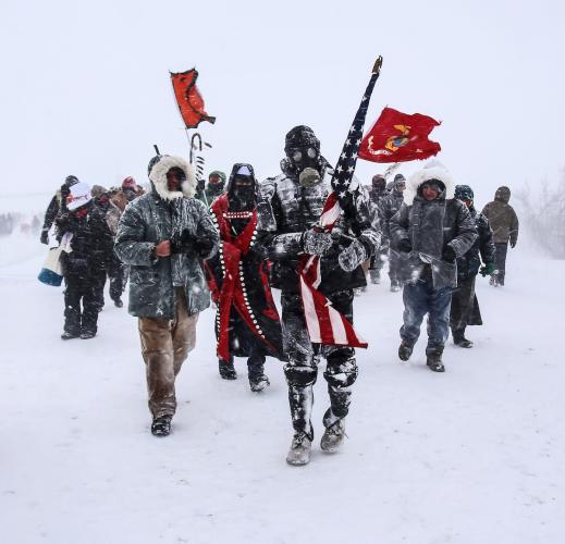 U.S. Marine veterans leading Dakota Access Pipeline protestors