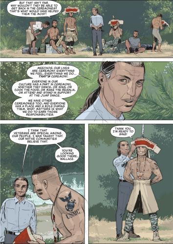 Page from graphic novel “Soldiers Unknown”