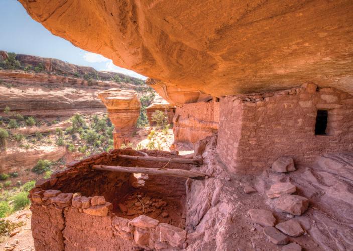 A rock dwelling in Bears Ears's Cedar Mesa