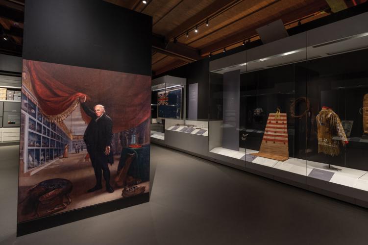 The “WINIKO: Life of an Object" exhibition section comparing colonial and Native collection methods