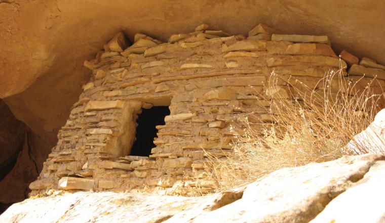 An ancient stone granary at Grand Staircase-Escalante National Monument.