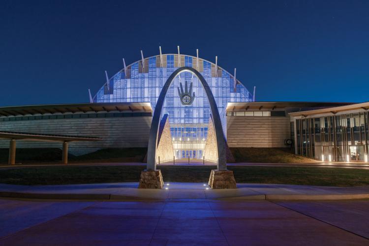 Exterior of the First Americans Museum in Oklahoma