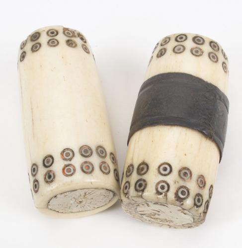 A pair of marked bones