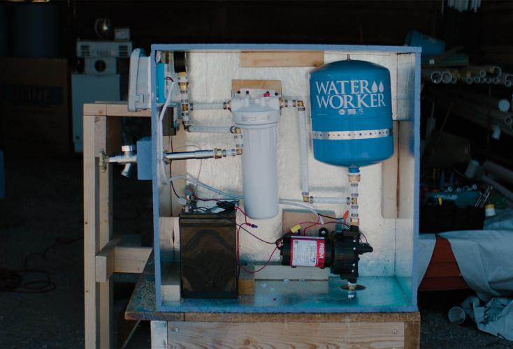 A portable water system