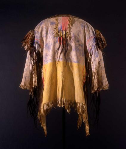 A brown garment on display