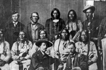 Cheyenne and Arapaho chiefs gathered 