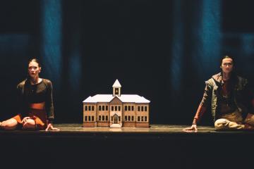 Sophia Lee and Liang Xing in a scene from Going Home Star