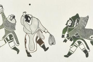 Pitseolak Ashoona (Inuit, 1904-1983), Games of My Youth, 1978