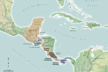 Overall map of Central America