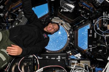 Astronaut Nicole Mann inside the International Space Station